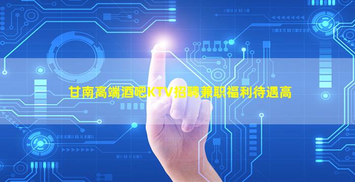 甘南高端酒吧KTV招聘兼职福利待遇高